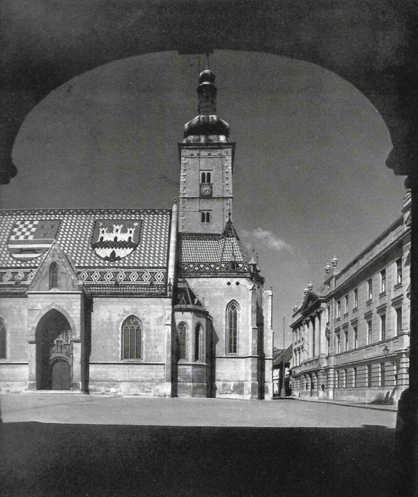 Pogled na crkvu sv. Marka 1943. (Foto Tošo Dabac)